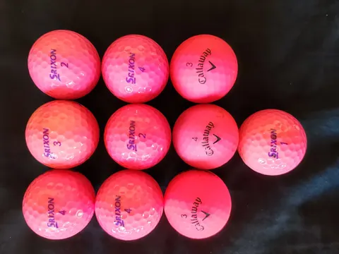 Pink golf balls 10 pack