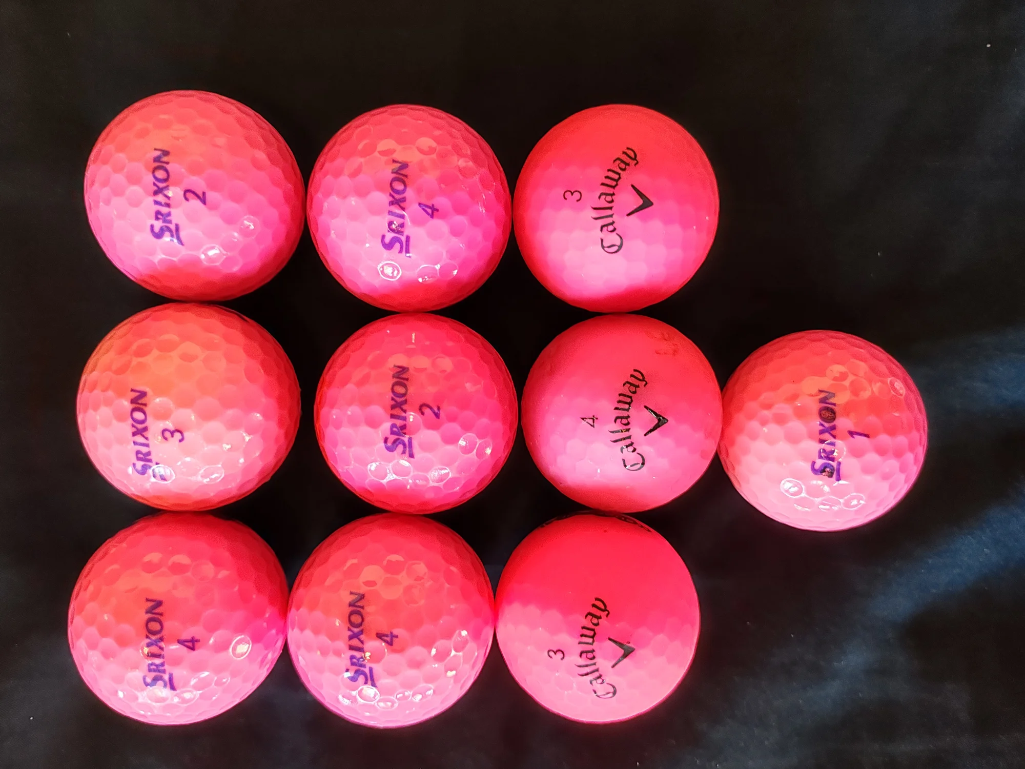 Pink golf balls 10 pack