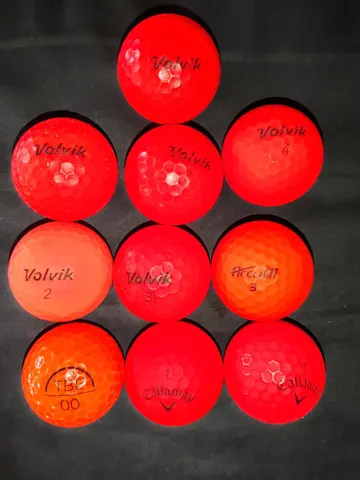 Red golf balls 10 pack