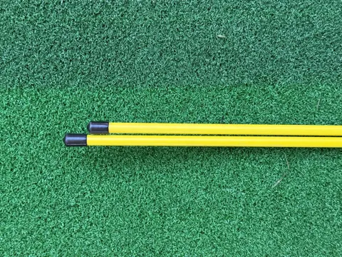 Golf Alignment Sticks – 2 x Yellow 1m Training Aids