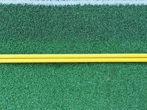 Golf Alignment Sticks – 2 x Yellow 1m Training Aids