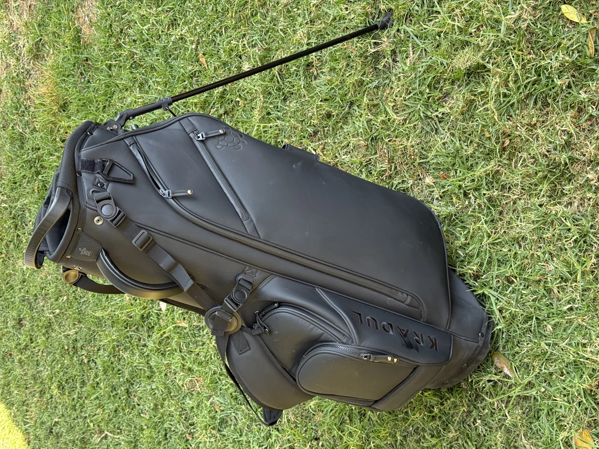 Kradul Lux 14-Way Stand Bag – Black Vegan Leather