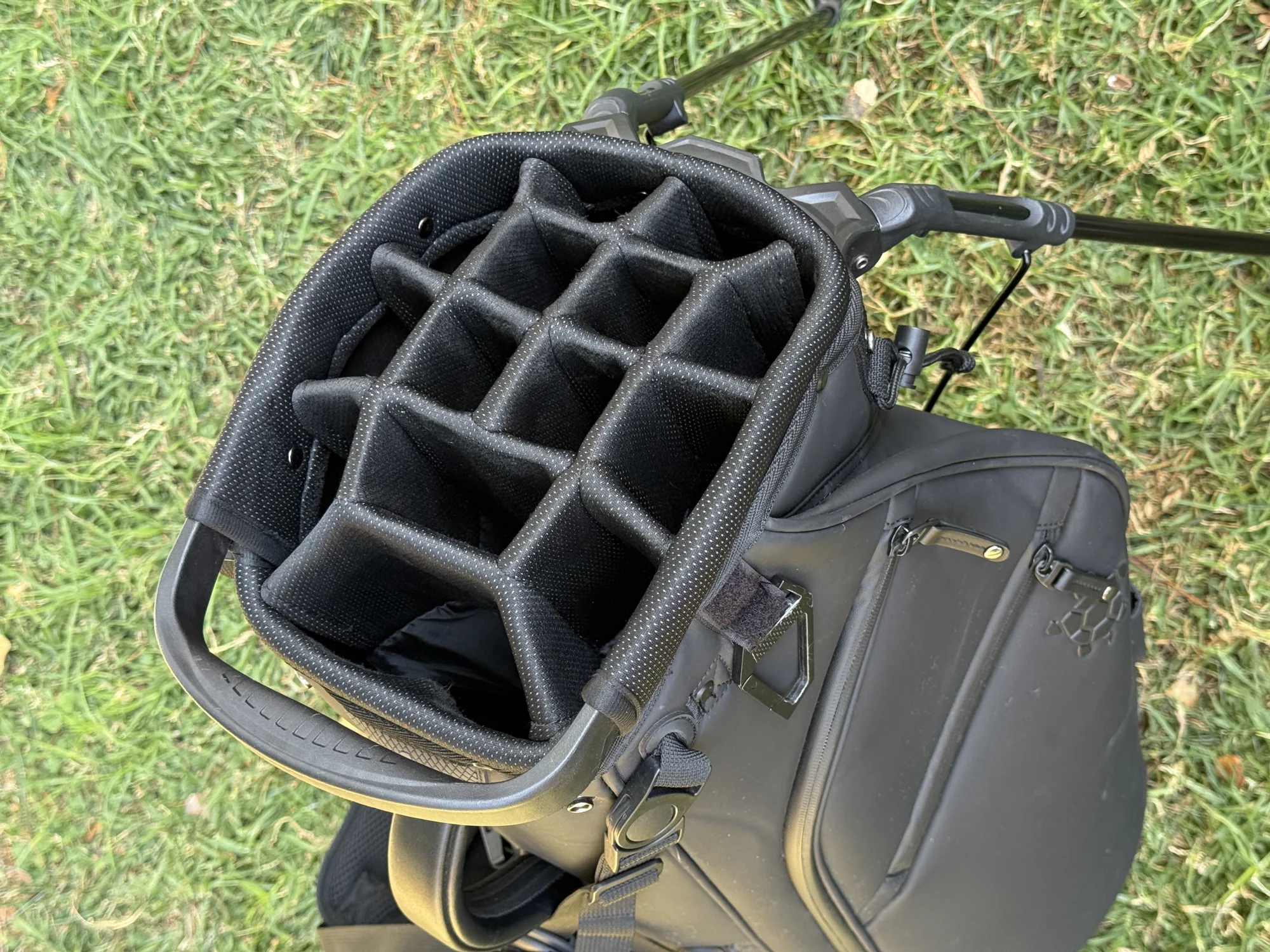 Kradul Lux 14-Way Stand Bag – Black Vegan Leather
