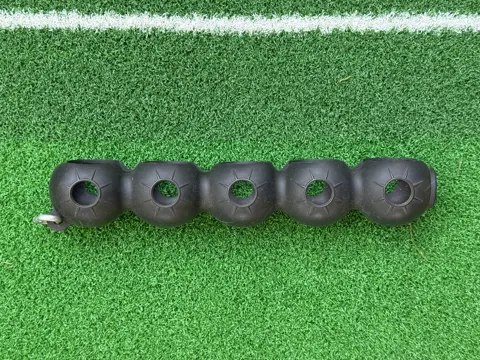 Silicone Inline Golf Ball Holder – Black – 5 Ball Capacity