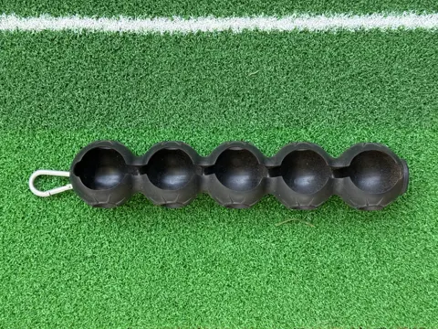 Silicone Inline Golf Ball Holder – Black – 5 Ball Capacity