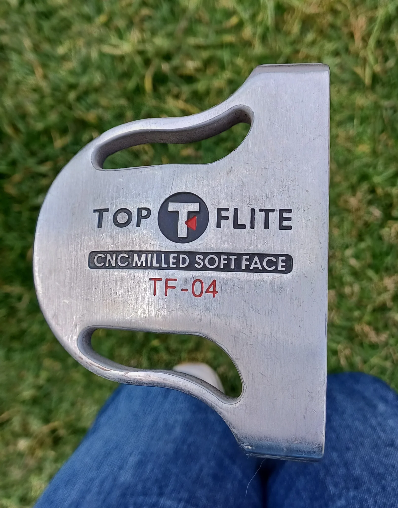 Top Flite milled mallet putter