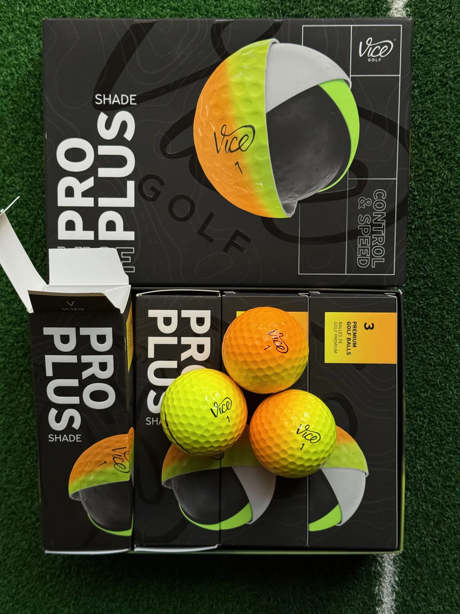 Vice Pro Plus Shade Golf Balls – Brand New (1 Dozen / 12 Balls)