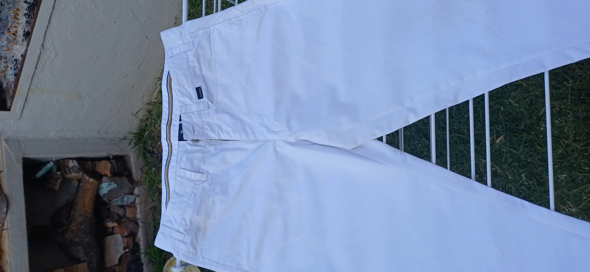 Cross white golf trousers size large